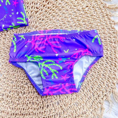 Linha Praia - Conj. Blusa Manga Longa e Calcinha Lagunas com Proteção UV50+ - Lilás